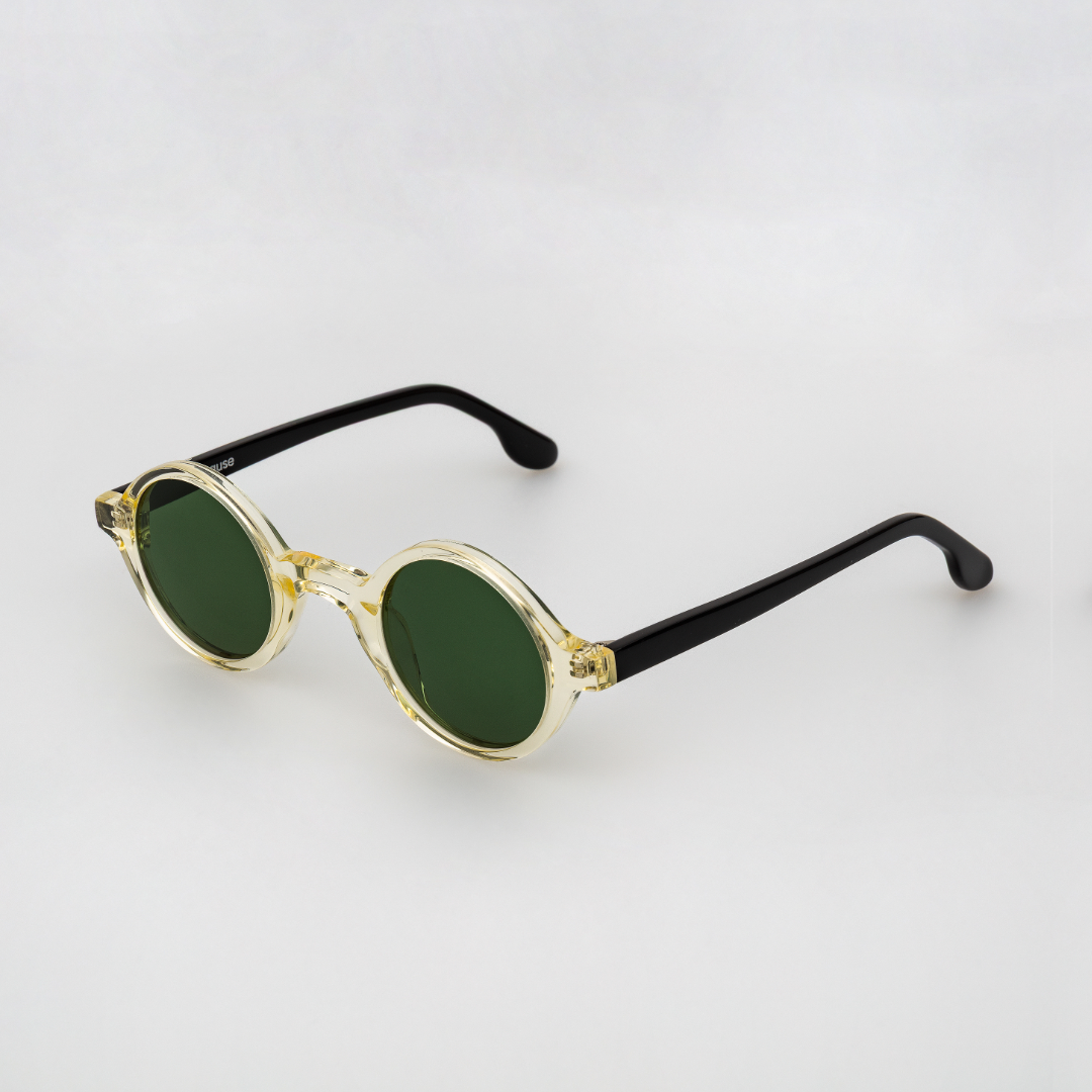 The Winston Paradox N6 Sunglasses — sunglasses, Mazzucchelli 1849 acetate frame, round shape, Paradox N6 pattern.