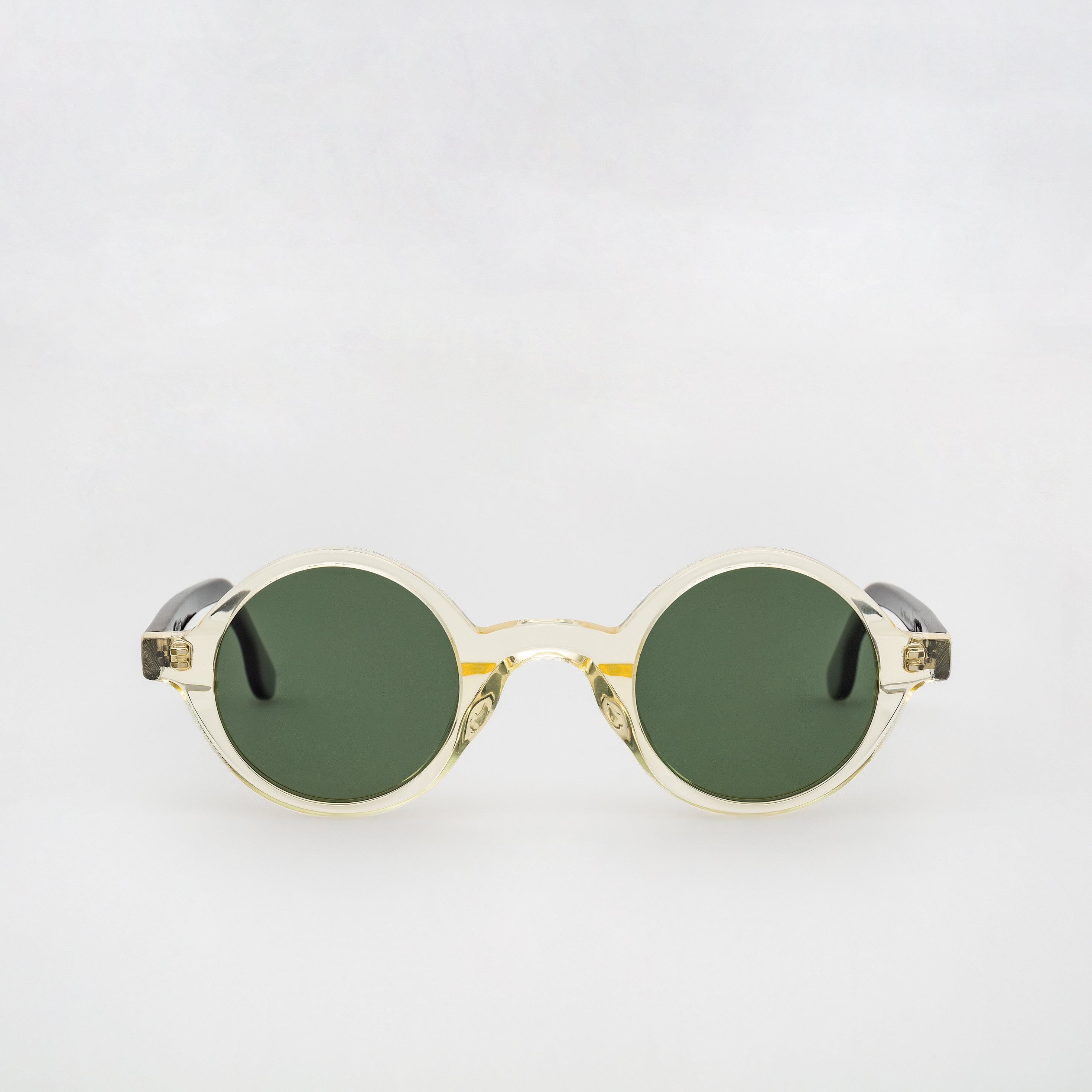 The Winston Paradox N6 Sunglasses — sunglasses, Mazzucchelli 1849 acetate frame, round shape, Paradox N6 pattern.