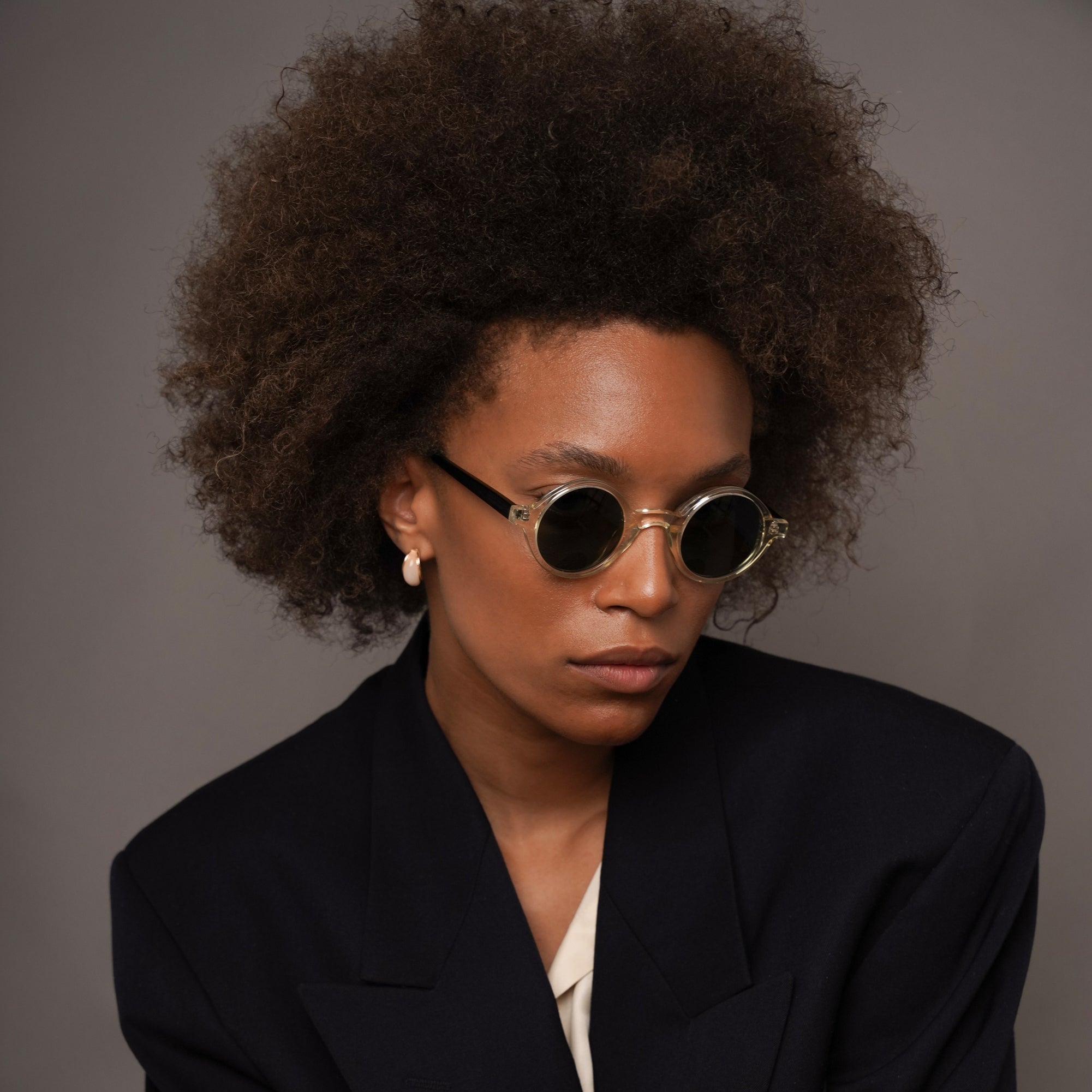 The Winston Paradox N6 Sunglasses — sunglasses, Mazzucchelli 1849 acetate frame, round shape, Paradox N6 pattern.