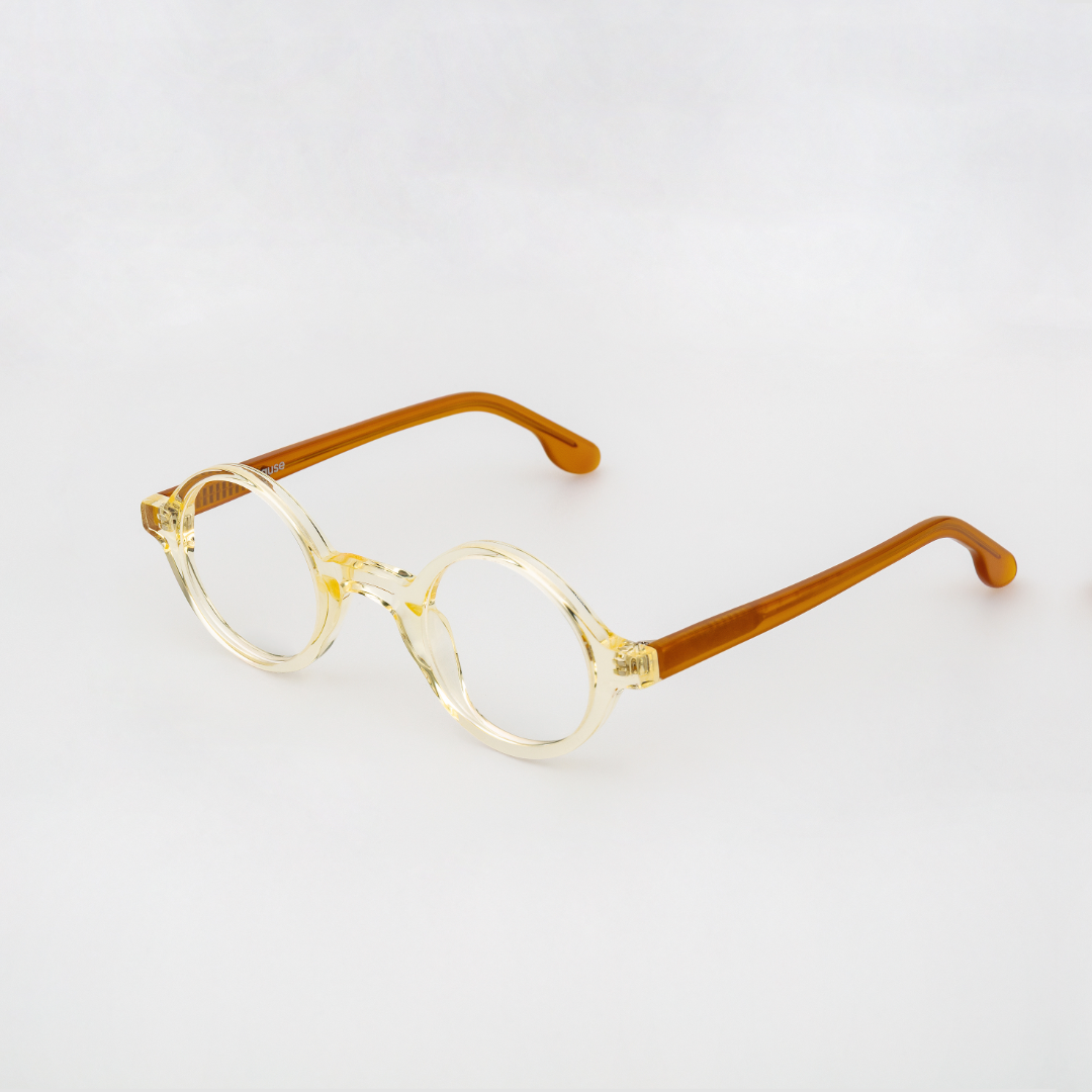 The Winston Paradox N7 — eyeglasses, Mazzucchelli 1849 acetate frame, round shape, Paradox N7 pattern.
