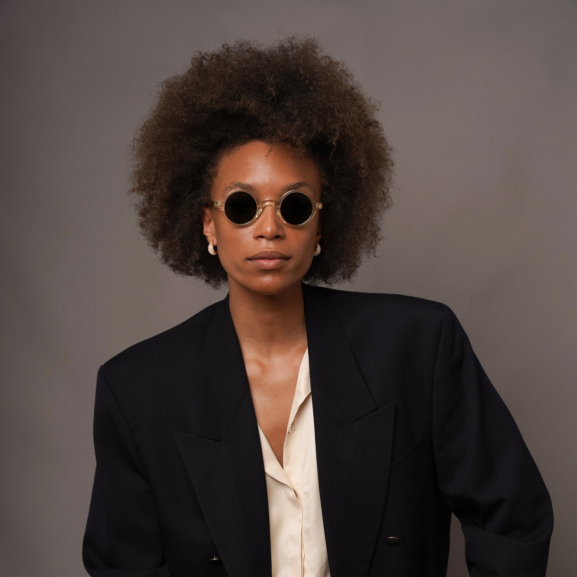 The Winston Paradox N7 Sunglasses — sunglasses, Mazzucchelli 1849 acetate frame, round shape, Paradox N7 pattern.