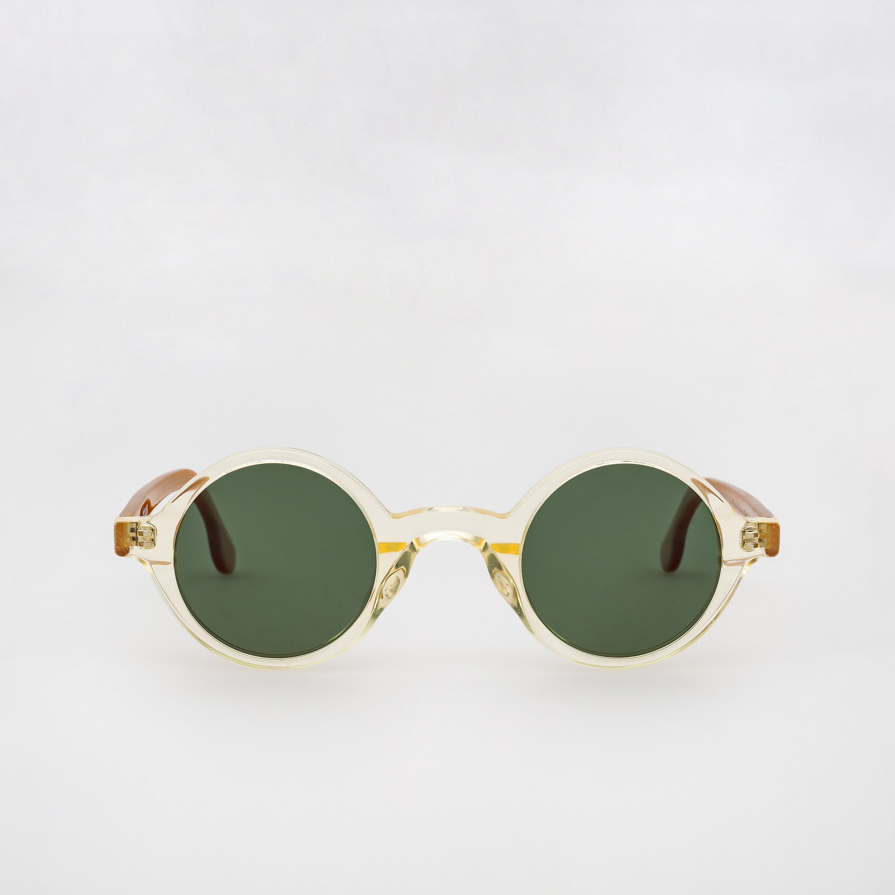 The Winston Paradox N7 Sunglasses — sunglasses, Mazzucchelli 1849 acetate frame, round shape, Paradox N7 pattern.