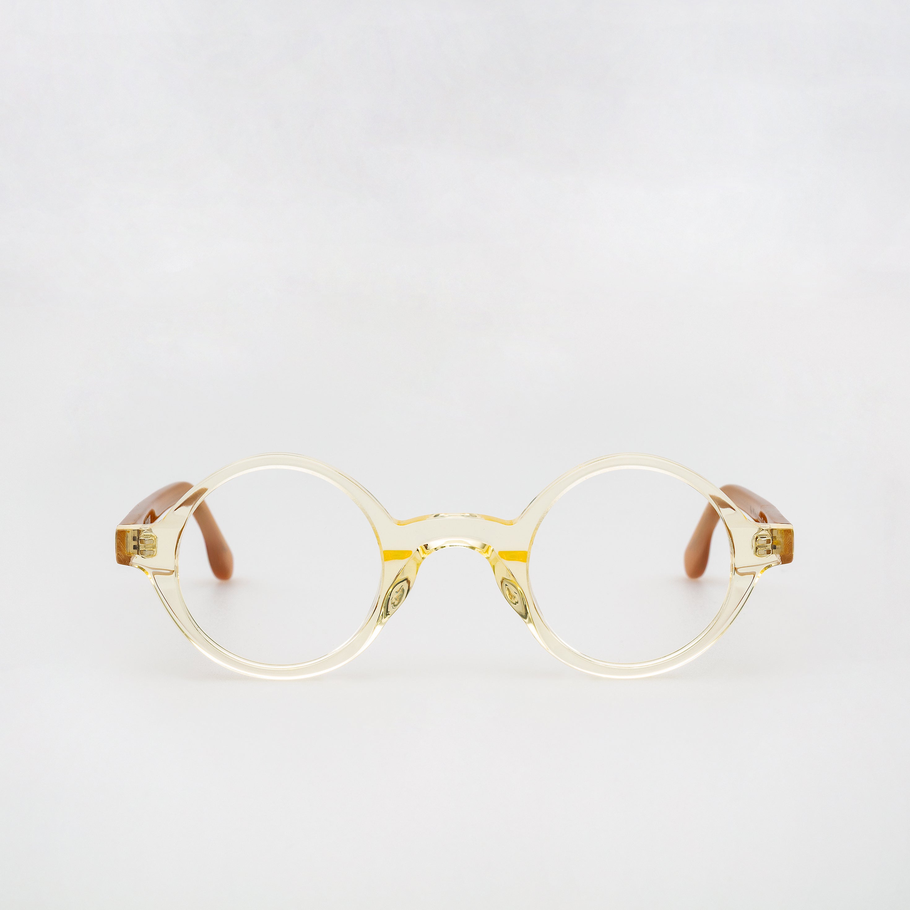 The Winston Paradox N7 — eyeglasses, Mazzucchelli 1849 acetate frame, round shape, Paradox N7 pattern.