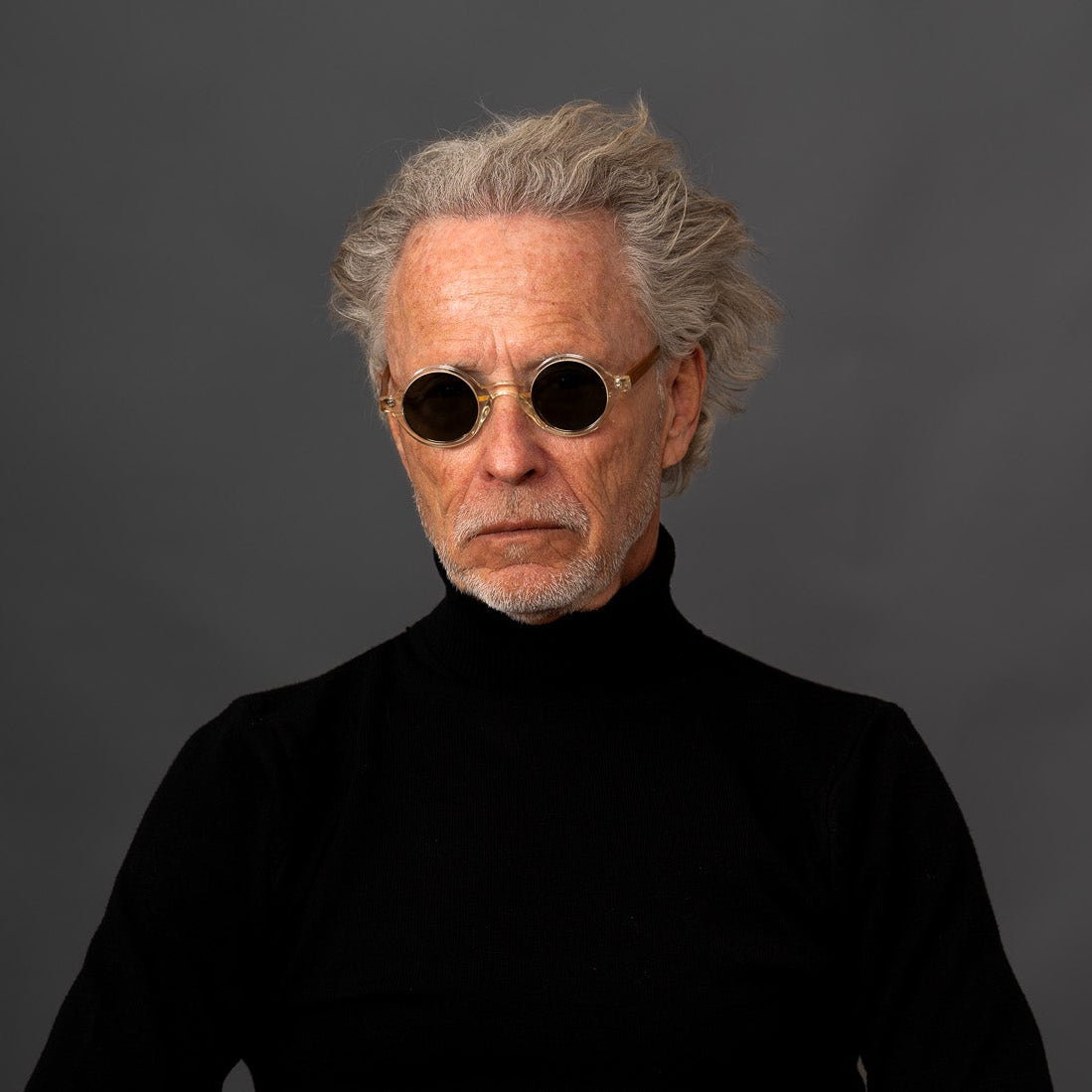 The Winston Paradox N7 Sunglasses — sunglasses, Mazzucchelli 1849 acetate frame, round shape, Paradox N7 pattern.