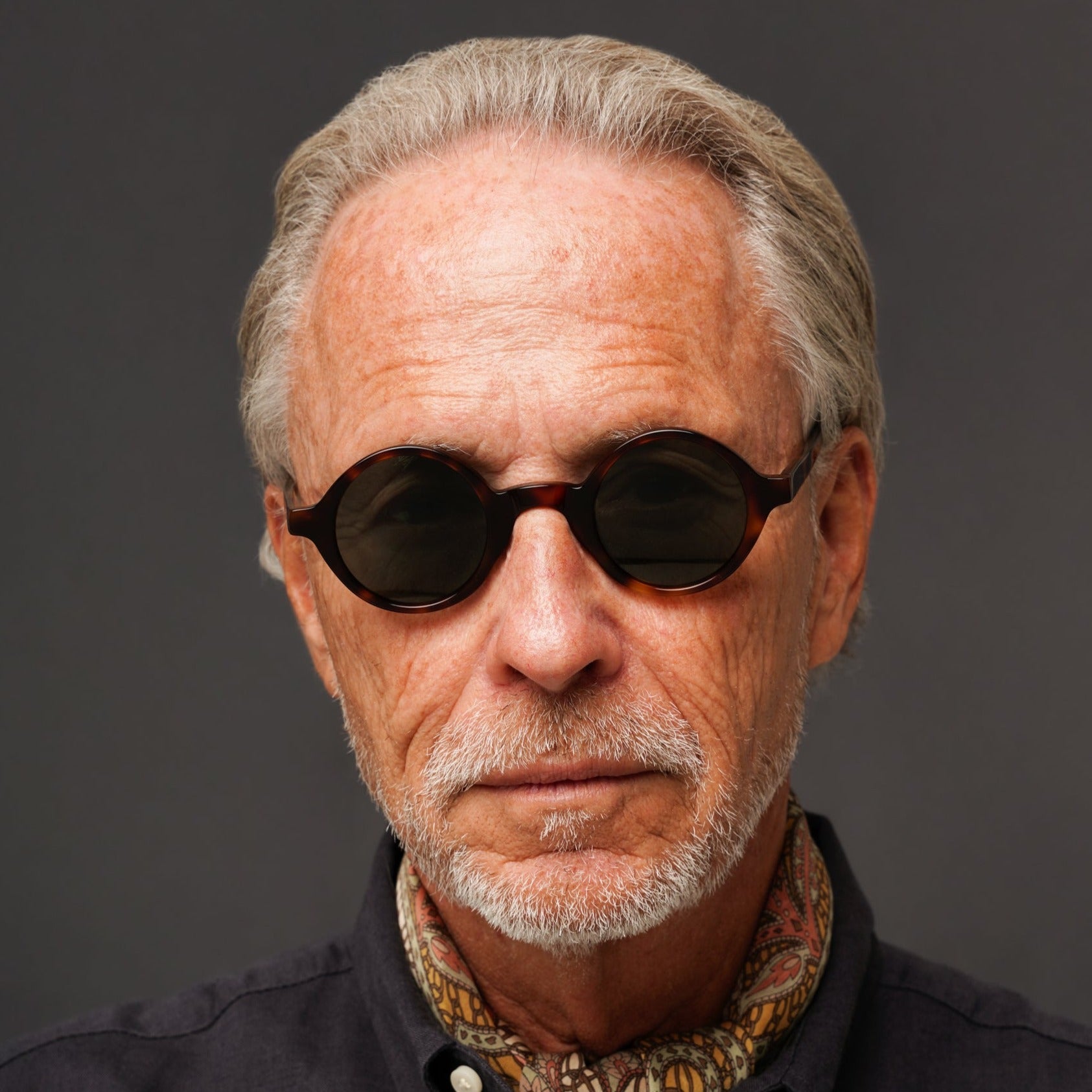 The Winston Tortoise Sunglasses — sunglasses, Mazzucchelli 1849 acetate frame, round shape, in tortoise.