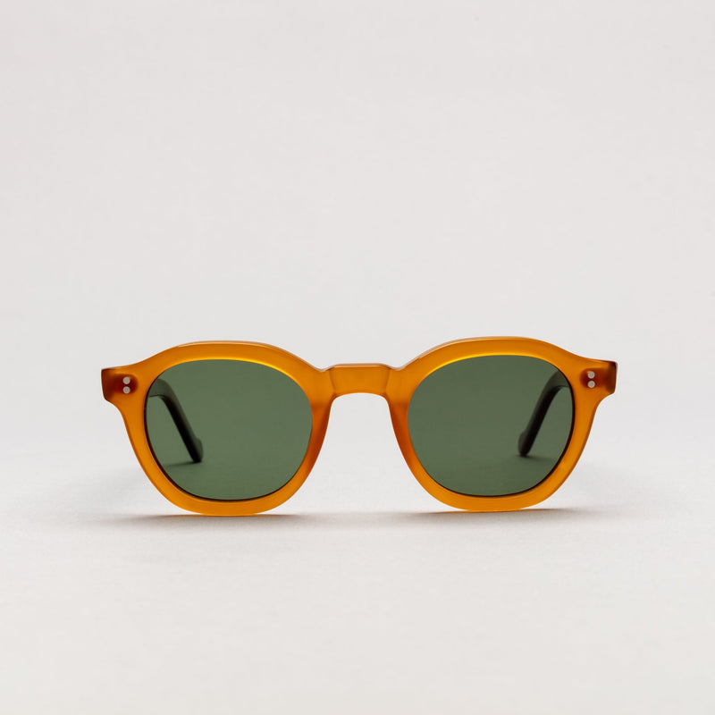 Depp Yellow Sunglasses lohause eyewear crafted from italian acetate.