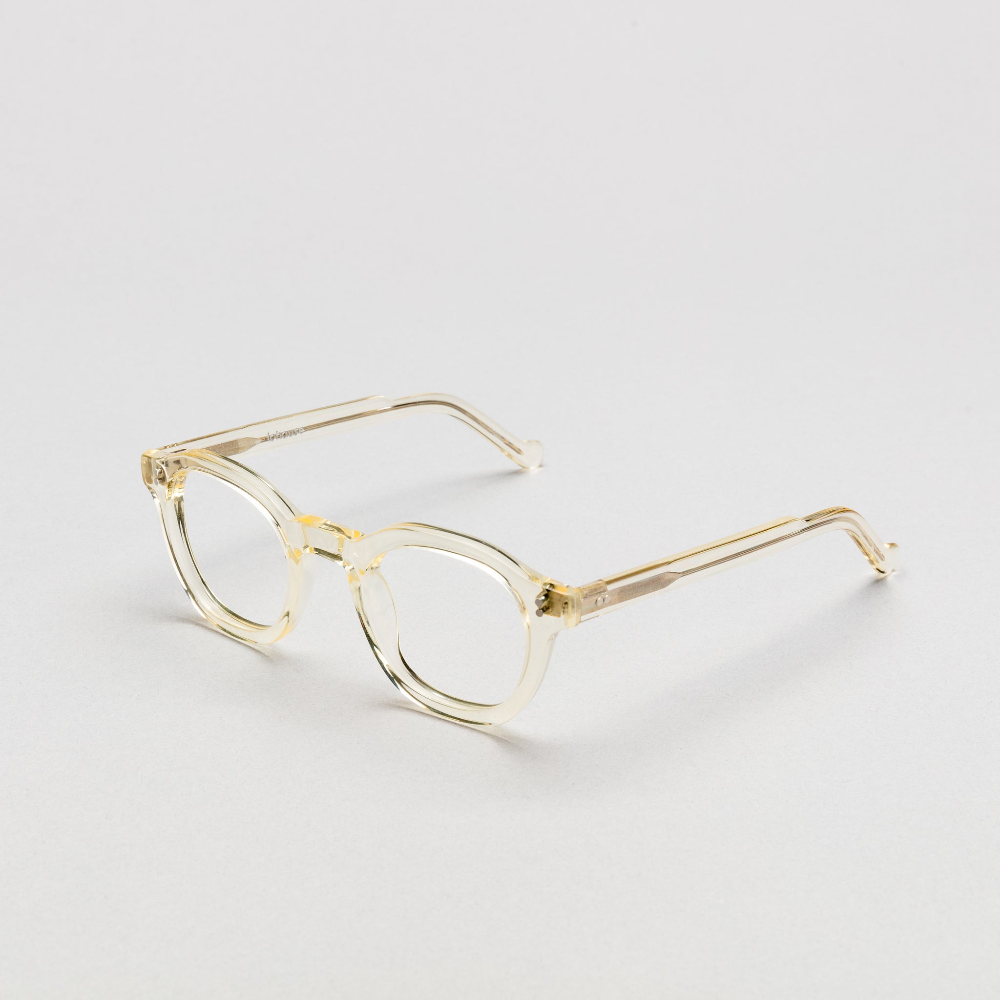 The Dean Paradox N1 — eyeglasses, Mazzucchelli 1849 acetate frame, round shape, Paradox N1 pattern.