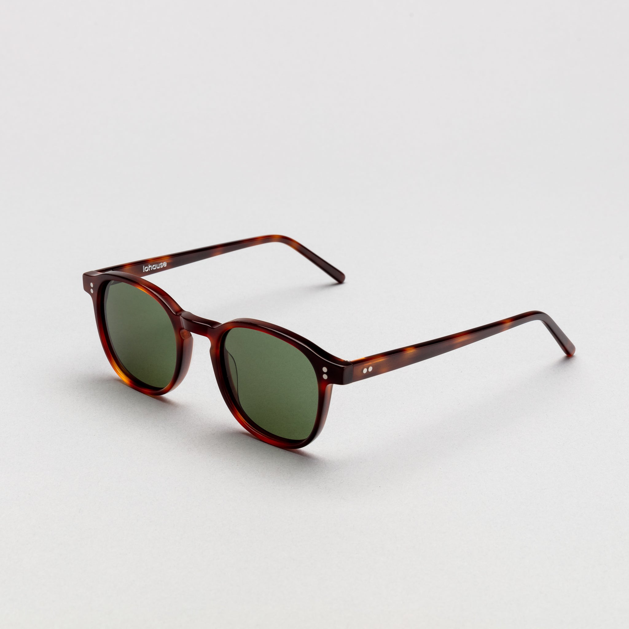 The Marshall Tortoise Sunglasses, Mazzucchelli 1849 acetate frame, round shape, in tortoise.