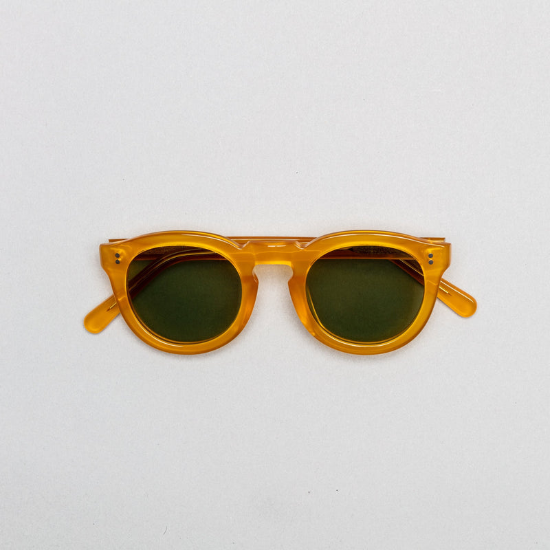 The Allen Yellow Sunglasses lohause eyewear crafted from italian acetate.