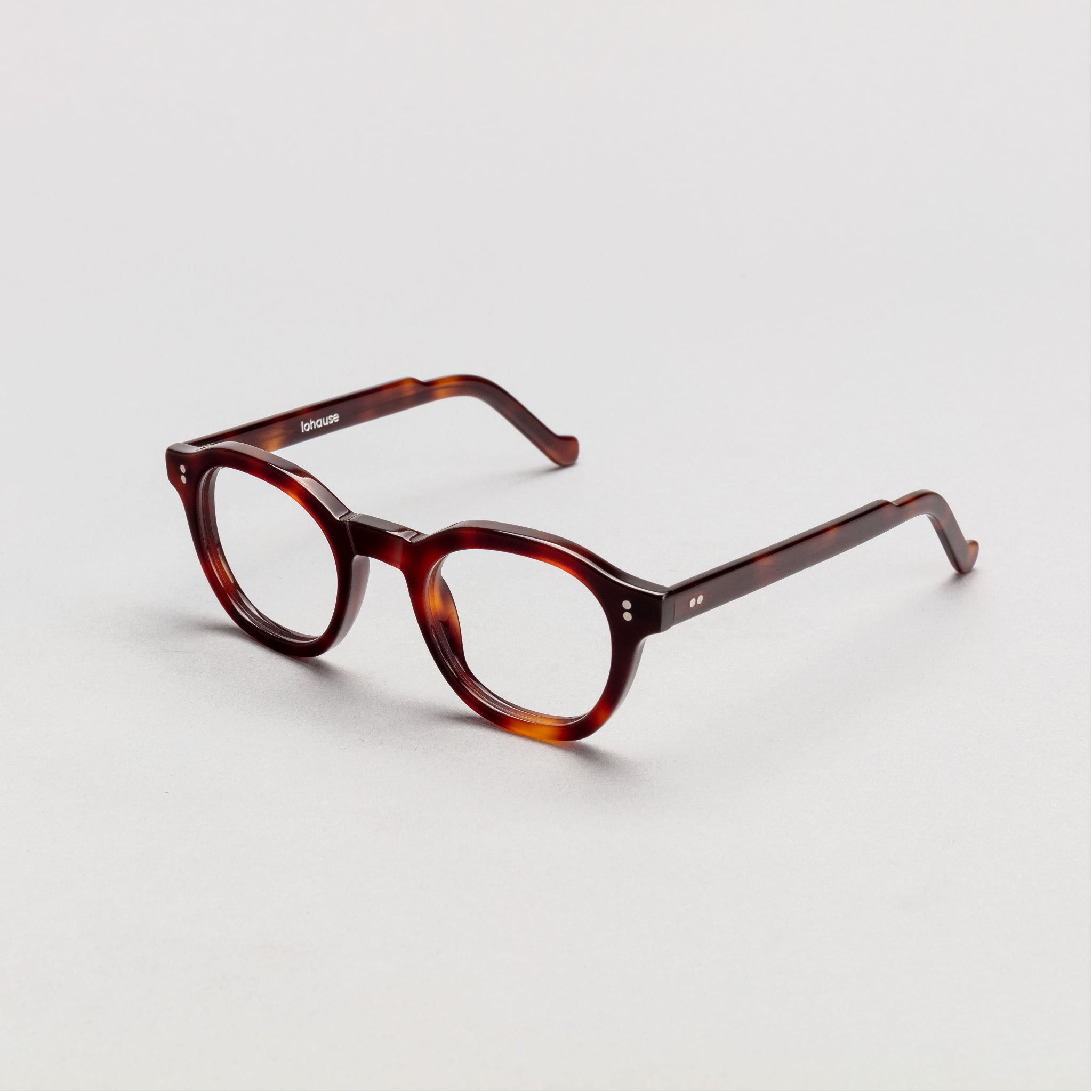 The Depp Tortoise lohause eyewear crafted from italian acetate.