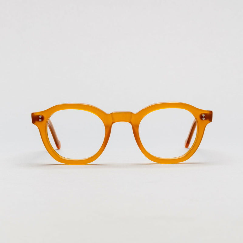 The Depp Yellow lohause eyewear crafted from italian acetate.