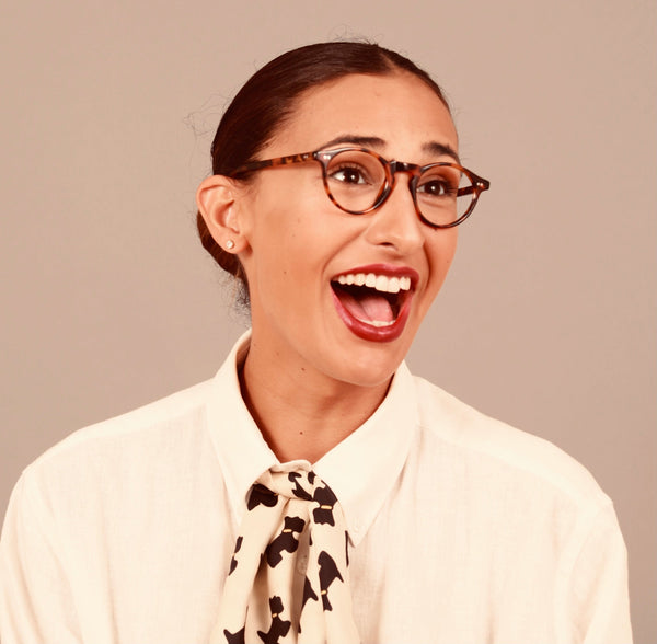 The Redford Tortoise lohause eyewear crafted from italian acetate.