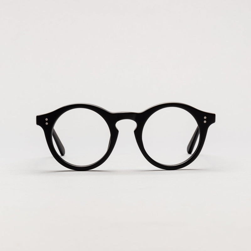 The Spike Matte Black lohause eyewear crafted from italian acetate.