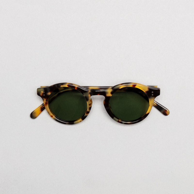 The Spike Tortoise Sunglasses lohause eyewear crafted from italian acetate.