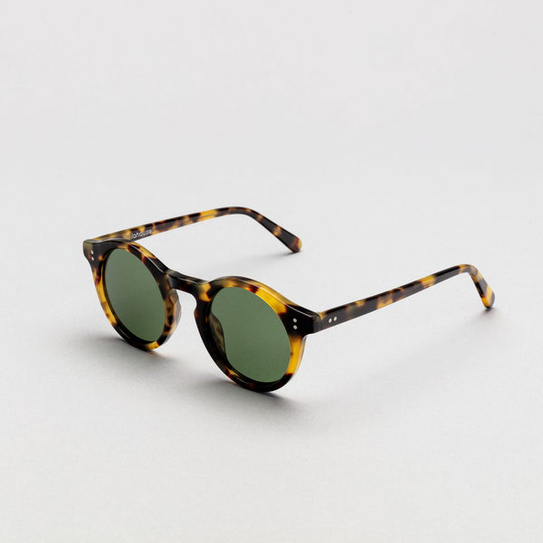 The Spike Tortoise Sunglasses lohause eyewear crafted from italian acetate.