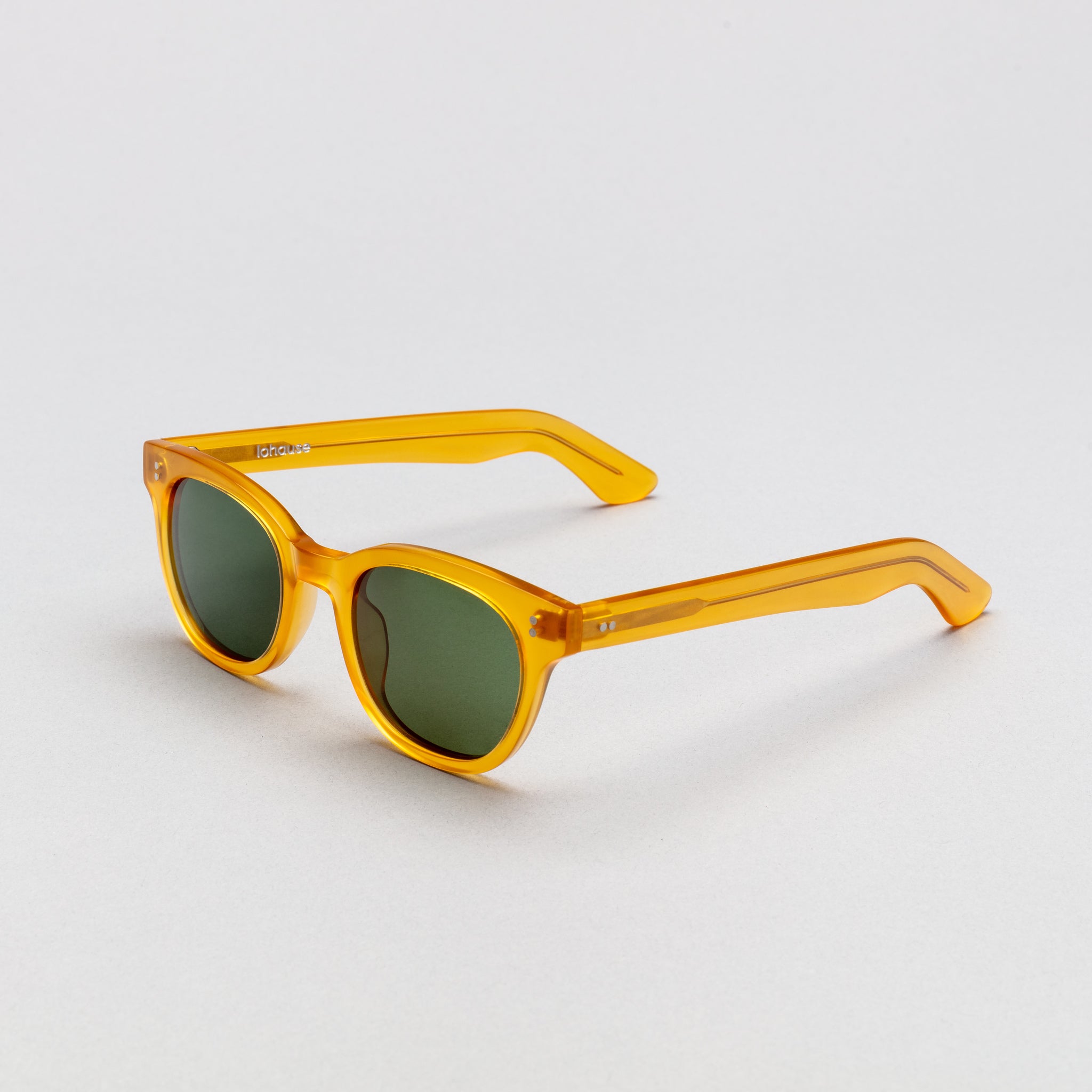 The Warhol Yellow Sunglasses lohause eyewear crafted from italian acetate.