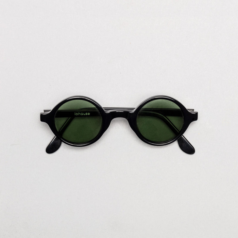The Winston Black Sunglasses lohause eyewear crafted from italian acetate.