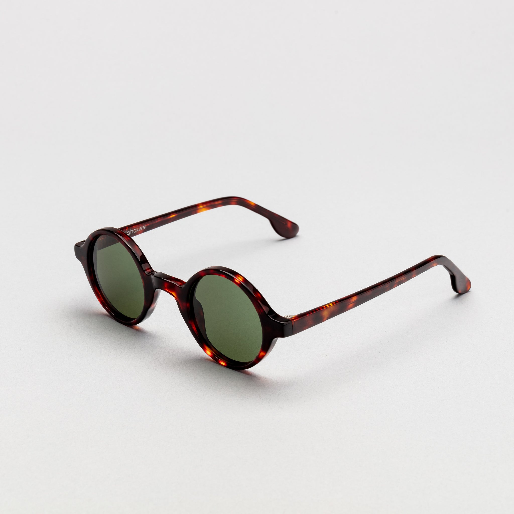 The Winston Tortoise Sunglasses lohause eyewear crafted from italian acetate.