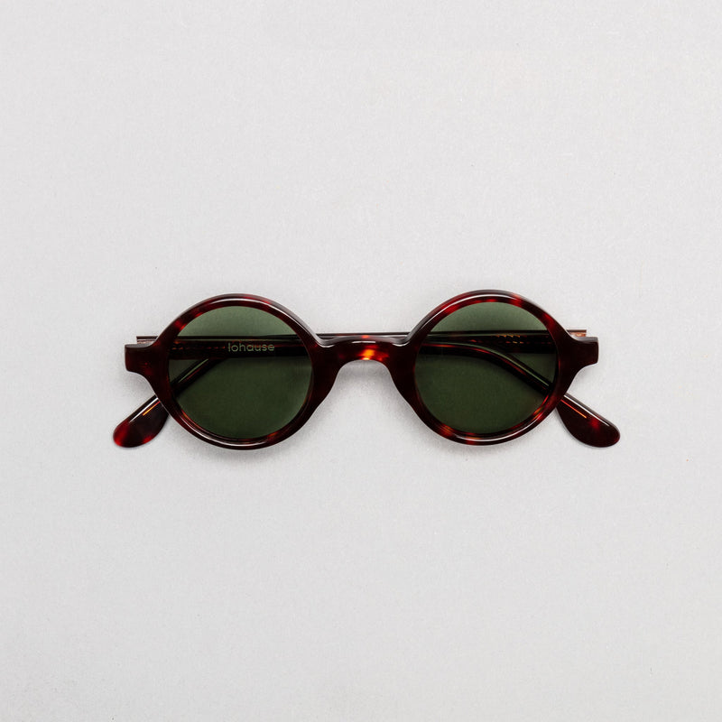 The Winston Tortoise Sunglasses lohause eyewear crafted from italian acetate.